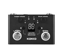 COMETX Sintonizzatore multifunzionale Drum & Looper Effect Pedal Tuner BT Page-Turner Frase Registrazione in loop Drum Machine Effetto Pedale compatto Strumento musicale portatile Effetto Pedale