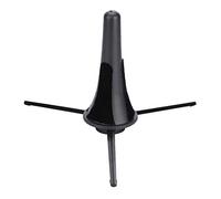COMETX Supporto per oboe pieghevole per clarinetto, oboe, supporto dritto per sassofono, treppiede per strumenti a fiato, nero