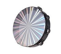 COMETX Tamburello radiante in legno da 25,4 cm, con sonagli a , strumento musicale a percussione