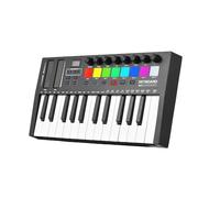 COMETX tastiera per pianoforte Controller per tastiera MIDI a 25 tasti Audio elettronico professionale Intelligente Portatile Arranging Pad Tastiera Pianoforte Leggero USB 5V/1A Tipo-C Display OLED