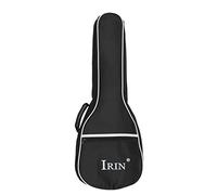 COMETX Zaino per ukulele, custodia impermeabile per ukulele, con doppia tracolla regolabile, tasca esterna, zaino antiurto per ukulele e chitarra, Nero