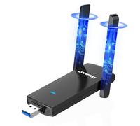 COMFAST Adattatore USB Wireless-1300Mbps Chiavetta WiFi Alta Velocità, USB 3.0, Dual Band, 2 Antenne ad Alto Guadagno, Sicurezza WPA2 Aggiornata, Compatibile con Windows 7/8/8.1/10 e Mac 10.9-10.15