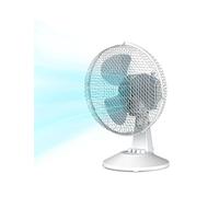 COMFEE' CFT40PW00A2 40CM Ventilatore da Tavalo, 25W Silenzioso Ventilatore Con 3 Pale, 3 Livelli di Velocità, Oscillazione 90°, Efficiente e adatto per casa e ufficio, Bianco