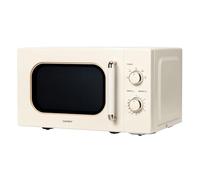 COMFEE ' CMO-M202NC(CM) Microonde Vintage Retro Elegante Con 5 Livelli Di Potenza, 700 W, 20 L, Timer Regolabile 0-35 Min, Controlli Singoli, Illuminazione Interna, Crema Albicocca