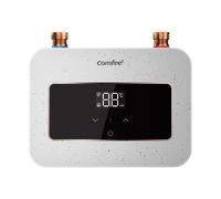 COMFEE 'CWH3.5EA1W Mini scaldabagno 3,6 kW per lavabi a mano, scaldabagno elettrico piccolo 230 V, controllata elettronicamente, resistente alla pressione, riscaldamento istantaneo, salvaspazio