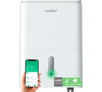 COMFEE Deumidificatore 2-EN-1, elimina l'umidità fino a 20L/Giorno, purificazione dell'aria con ionizzatore, 4 modalità, funzione aria swing, controllo APP, ideale per stanze da 37-52㎡, Easy Dry 20