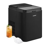 COMFEE' RCI12BL1EU(E) Macchina del Ghiaccio, 8 Cubetti in 6 Minuti (12kg/24h), Funzione Autopulente, 2 Dimensioni, con Paletta e Cestello, Portatile per Casa e Cucina, Nero