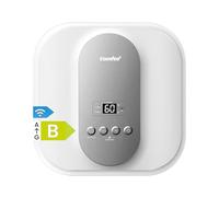 COMFEE Scaldabagno Elettrico 30L Sottolavello Wifi Connect Bianco Con Grigi | Serbatoio Titanio Anticorrosione, Super Riscaldamento +18% (Capienza 3 Persone), 4 Sicurezze, Timer Smart, Bianco Con Grigi