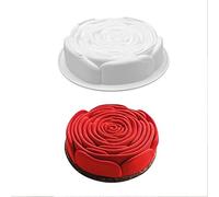 COMFEELING Stampo in silicone a forma di fiore per torte, mousse, rose, chiffon, per San Valentino, matrimonio, torta al cioccolato