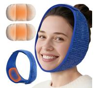 comfheat Cuscinetto riscaldante per il viso per alleviare il dolore TMJ, involucro riscaldato a microonde per mascella, recupero dei denti del giudizio, riduzione dei sintomi del clic della mascella