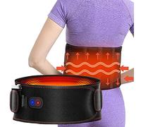 Comfier - Cuscino riscaldante per mal di schiena, cintura riscaldante per la pancia, massaggio a vibrazione con spegnimento automatico, sollievo dal dolore lombare, addominali, gambe