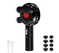 COMFIER Massaggiatore Cuoio Capelluto Elettrico Senza Fili, Massaggiatore Testa Portatile con 8 Testine in Silicone e 3 Modalità di Massaggio, Impermeabile IPX7 per una Pulizia Profonda, Regalo Donna