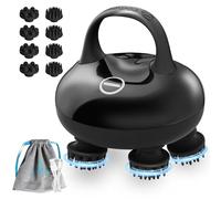 COMFIER Massaggiatore Cuoio Capelluto Senza Fili, Massaggiatore Elettrico con 3 Modalità di Impasto, Impermeabile IPX7, 8 Artigli Massaggianti per Pulizia Profonda e Crescita dei Capelli, Regalo Donna