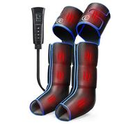 COMFIER Massaggiatore Gambe con Calore e Compressione, 3 in 1 per Piedi e Gambe, 6 Modalità e 3 Livelli di Intensità, Funzione Calore Integrata, Idea Regalo