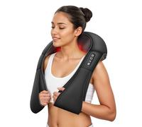 COMFIER Massaggiatore per Cervicale con Funzione Riscaldante, Massaggiatore Schiena con Massaggio Profondo dei Tessuti 4D, Massaggiatore Shiatsu con Testine Rotanti per un Massaggio, Regali Uomo