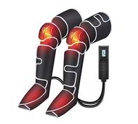 COMFIER Massaggiatore per gambe, a compressione, al polpaccio, con calore, regali per uomini, 3 impostazioni di calore e 3 intensità, nero