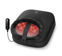 COMFIER Massaggiatore per piedi Shiatsu con calore, scaldapiedi con 2 in 1 Kneading, massaggiatore per schiena, massaggiatore elettrico per sollievo dal dolore (nero)