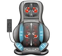 Comfier Massaggiatore Schiena e Collo con Compressione d’Aria, Shiatsu Massaggiatore Elettrico con Calore e rotolamento, Sedile Massaggiante per Tutto il Corpo