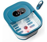 COMFIER Pediluvio con funzione massaggiante, massaggiatore elettrico con timer, vasca da bagno per piedi con massaggio con regolazione della temperatura, massaggiatore per piedi con acqua pedale