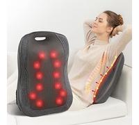 Comfier Shiatsu Massaggiatore Schiena con Calore, Cuscino Massaggiante Portatile, Regali Natale per Donne/Uomini, Sedile Massaggiante Regolabile, Sedia Massaggiante per Ufficio, Uso Domestico