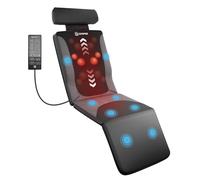 COMFIER Tappetino Massaggiante per Tutto il Corpo con Funzione Riscaldante e Massaggio Profondo Shiatsu alla Schiena, Funzione Vibrazione, Adatto per Sedie, Divani o Letti, Regalo Uomo Donna