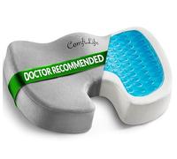 ComfiLife Cuscino antiscivolo in memory foam per coccige, per alleviare il mal di schiena, supporto per coccige, sciatica, postura sana, sedia da ufficio, seggiolino auto, viaggi, guida, sedia a