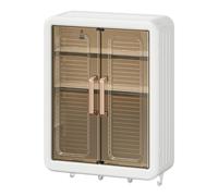 COMFOLIVING Armadietto portaoggetti a parete, Armadietto da bagno - Organizzatore da parete con porta,Armadio utilità armadio organizzatore dispensa cucina condimento vaso