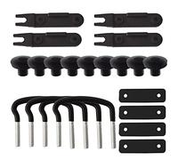 COMFOLIVING - Box da tetto U, kit di montaggio per auto, clip, viti per rack, morsetti a U per box da tetto, hardware per box da tetto, montaggio per auto, furgone