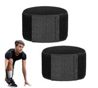 COMFOLIVING Cinghie di protezione per le gambe da calcio, antiscivolo, per il calcio, robusta protezione della caviglia, cinturino traspirante per parastinchi per ciclismo, parastinchi e giovani