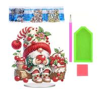 COMFOLIVING Decorazione da tavolo in pietra preziosa - Quadro artistico con gemme acriliche a forma di nano, set da pittura con pietre preziose | ornamenti per desktop | artigianato a mosaico