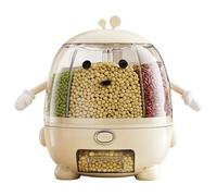 COMFOLIVING Distributore di rise, dispensatore di grain, 360° Rotating Rice Holder Dispenser, Food Dispenser, Sealed Storage Container, Container, Type For Kitchen Soybean Corn, Rotating Rice And