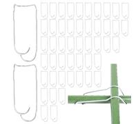 COMFOLIVING Fibbie di Collegamento per Piante, 50 Strumenti di Fissaggio per Tubi rampicanti, connettori per Pali da Giardino, Traliccio per Verdure, per Balcone, Giardino, Tetto, Giardino
