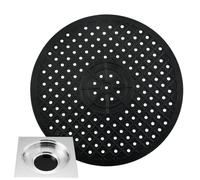 COMFOLIVING Kitchen Sink Mat, Round Kitchen Sink Protector Mat, Sink Splash Guard with Drain Holee Heat-Resistant Elastic Sink Protector Mat for Home, Kitchen Sink, Bathroom Tub to Prevent Clog