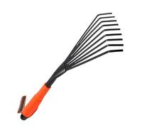 COMFOLIVING Piccola risata da giardino, rastrello a mano | Coltivatore ergonomico con impugnatura - Risanti per foglie a mano, pinza per foglie, rastrello per cespuglio per spazzare il giardino