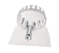 COMFOLIVING Raccoglitore per frutta in metallo, strumento per raccogliere frutta | Testa raccogli frutta in metallo, strumento ausiliario, cestino portatile per raccogliere ciliegie, pere