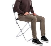 COMFOLIVING Sgabello pieghevole portatile, sgabello da pieghevole portatile | Sgabello pieghevole per interni ed esterni | Uso interno ed esterno Sedile pieghevole antiscivolo leggero e robusto