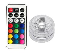 COMFOLIVING Submersible Led Light, LED Candles For Pond, 1/8 Waterproof RGB Small Tea Lights with Remote For Aquarium Pool Garden Vase Pond, Decorations