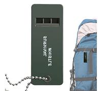 COMFOLIVING Survival Whistlee, Loud Whistlee, 3 Holes Metal whistlee with Lanyard Pleasant Sound Lifeguard whistlee For Fishing Camping Hiking Hunting, Wistle For Outdoor Activities
