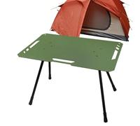 COMFOLIVING Tavolo da campeggio, in lega di alluminio, con cuscinetto da 35 kg, multifunzionale, stabile, pieghevole, tavolo da picnic per esterni, tavolo portatile per barbecue, escursioni, viaggi
