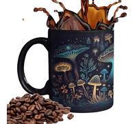 COMFOLIVING Tazza di caffè ai funghi,Tazza di funghi | Nuove tazze di caffè con motivo a funghi che cambiano colore da 12 once,Regali nuovi per gli amanti dei funghi, tazza di tè per il posto