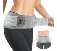 COMFORCE Sacroiliac - Cintura per anca articolare SI, con impacco di ghiaccio, doppio supporto regolabile e a compressione, trocantere per donne e uomini, per dolori alla sciatica, bacino, vita,