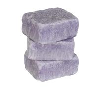 comforder Set di Pietre Profumate Lavanda - 3x25g Cubi Aromatici - Profumatore Naturale per Armadio, Bagno, Camera e WC - Cera Profumata per Brucia Essenze