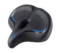 Comfort Bike Seat - Wide bicycls Cushion, Thick Soft Saddle Pad | Shock Absorption Cycle Seat for Road, Mountain, Folding, City Bikes, Ergonomic Riding Gear for Men Women, Daily Commute, Long Distance