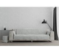 COMFORT copridivano antiscivolo made in Italy, Grigio Chiaro, 4 Posti