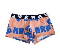 Comfort e stile con slip da uomo in cotone stampato con pochette (M blu)