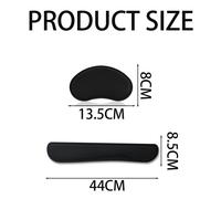 Comfort ergonomico: poggiapolsi per tastiera e mouse in memory foam, sollievo dal dolore e base antiscivolo, supporto in posizione neutra per ufficio