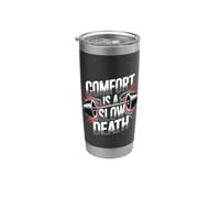 Comfort Is A Slow Death Motivation Discipline Growth - Bicchiere termico in acciaio inox doppia parete