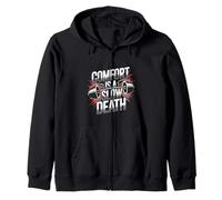 Comfort Is A Slow Death Motivation Discipline Growth - Felpa con Cappuccio