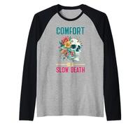 Comfort Is A Slow Death Motivation Discipline Growth Maglia con Maniche Raglan