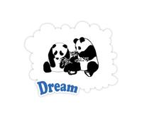 Comfort Peer Food Mood Adesivi Citazione Sogno Decalcomanie in Vinile